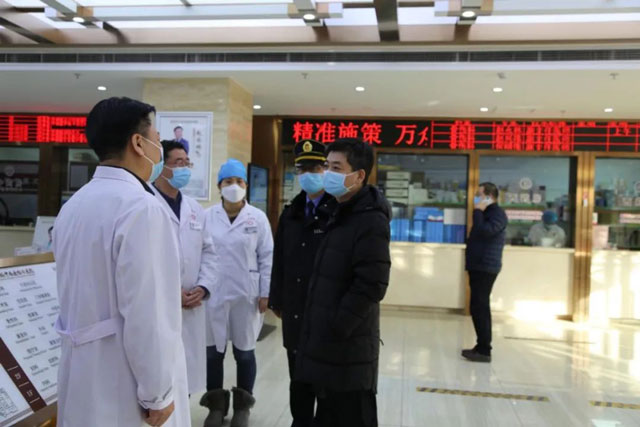 副区长韩新星莅临北京永林中西医结合医院检查督导疫情防控